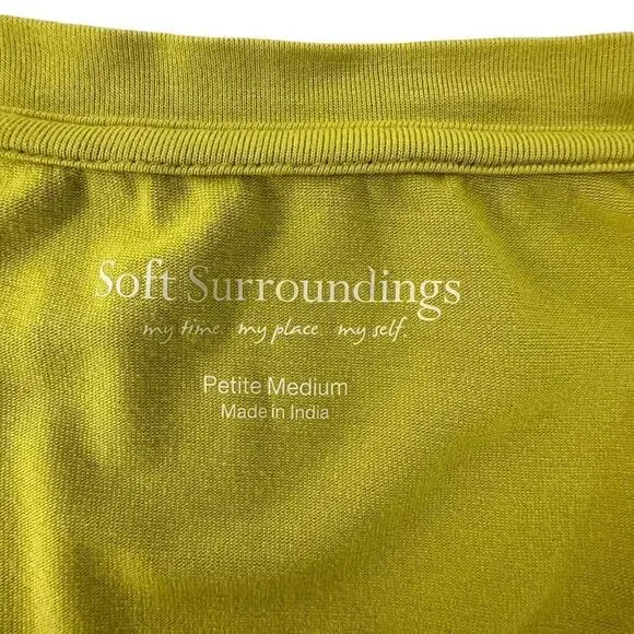 Soft Surroundings Petite Pleated Stretch Knit Swing Dress (MP) - Picture 7 of 8